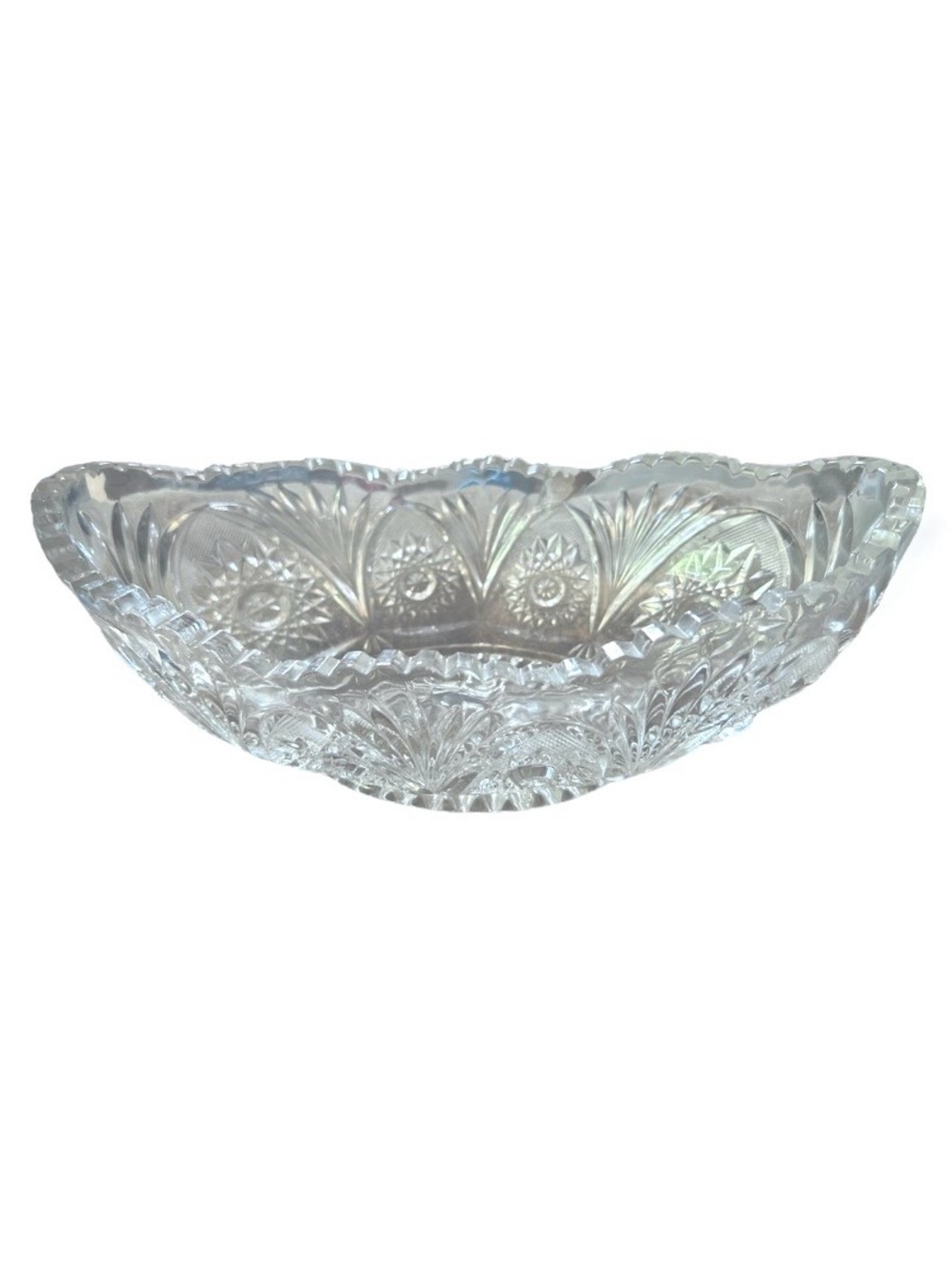 Cut Crystal Decorative Bowl - Clear
